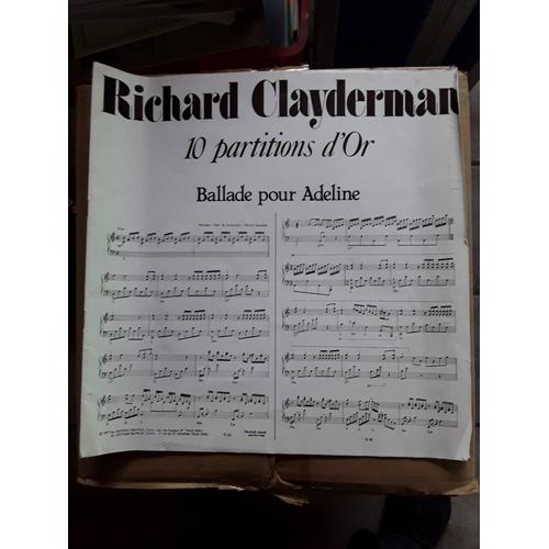 Clayderman 10 Partitions D'or Ballade Pour Adeline