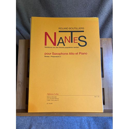 Roland Boutilliers Nantes Partition Saxophone Alto Et Piano Éditions Leduc