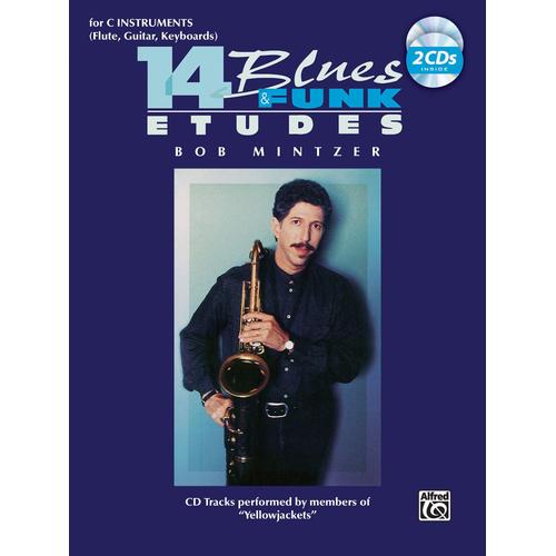 14 Blues And Funk Etudes For C Instruments (Flute, Guitar, Keyboard)