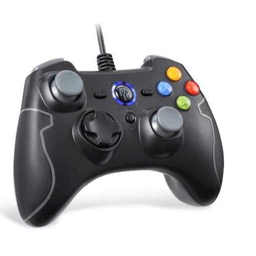 Easysmx Esm-9100 Manette Pc Ps3 Filaire Avec Dualshock, Gamepad Connecté Pour Pc/Android (Via Otg Et Simulateur) / Ps3 / Tv Box