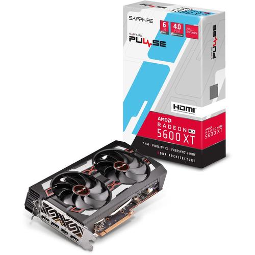 Sapphire Pulse Radeon RX 5600 XT - Carte graphique - Radeon RX 5600 XT - 6 Go GDDR6 - PCIe 4.0 - HDMI, 3 x DisplayPort