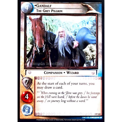 Carte Le Seigneur Des Anneaux : Mines Of Moria - Gandalf, The Grey Pilgrim 2 P 122