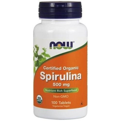 Spirulina Certified Organic 500 Mg 100 Tablets 