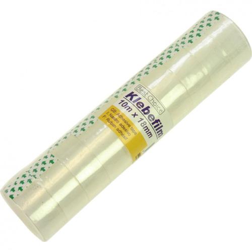 10 Rouleaux Ruban Adhésifs Transparents Universel 10mx18mm Recharge Dévidoir