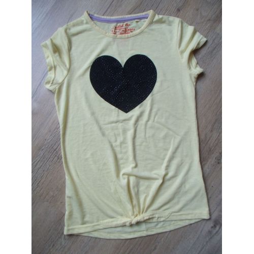 T-Shirt C&a Jaune Et Noir 11/12 Ans