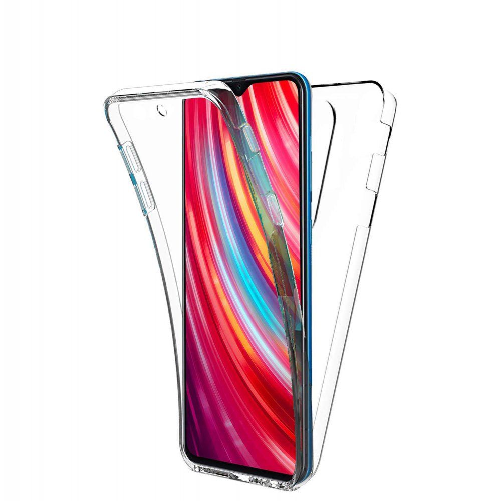 Coque Xiaomi Redmi Note 8 Pro 360° Intégrale Protection Avant Arrière Silicone Transparente