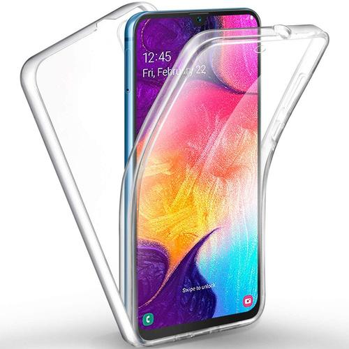 Coque Samsung Galaxy A50 360° Intégrale Protection Avant Arrière Silicone Transparente