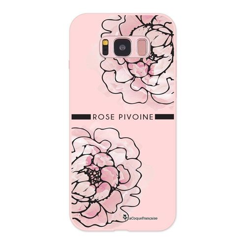 Coque Samsung Galaxy S8 Silicone Liquide Douce Rose Pâle Rose Pivoine La Coque Francaise.