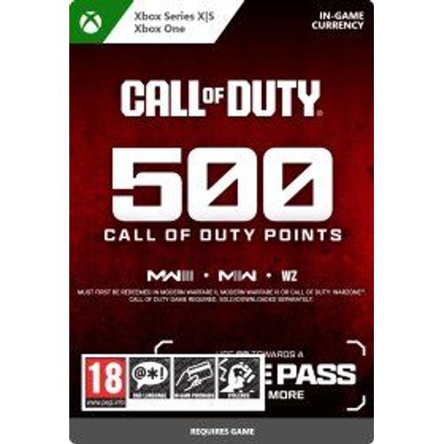 Call Of Duty Points - 500 (Extension/Dlc) - Jeu En Téléchargement