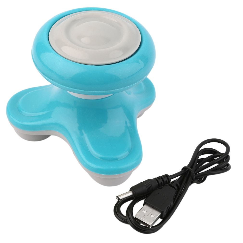 Couleur Blanc Neige Mini Masseur Électrique Vibrant À Vagues Manipulées, Batterie Usb, Massage Complet Du Corps, Ultra-Compact, Léger, Pratique À Transporter