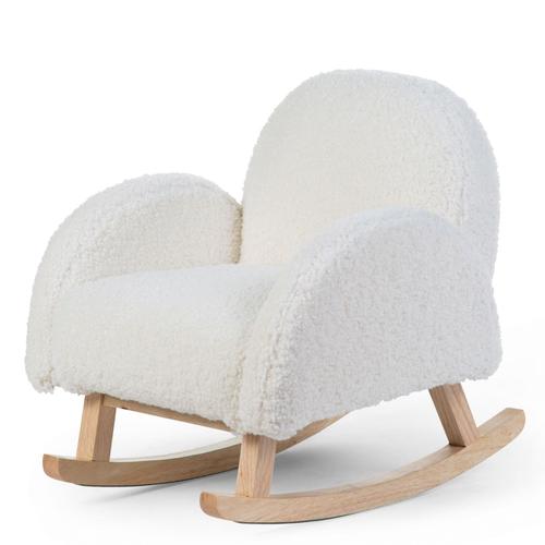 Fauteuil À Bascule Enfant Teddy Blanc - Childhome