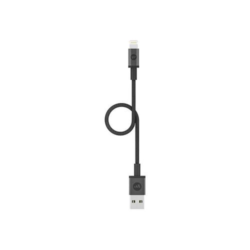 mophie - Câble Lightning - Lightning mâle pour USB mâle - 9 cm - noir