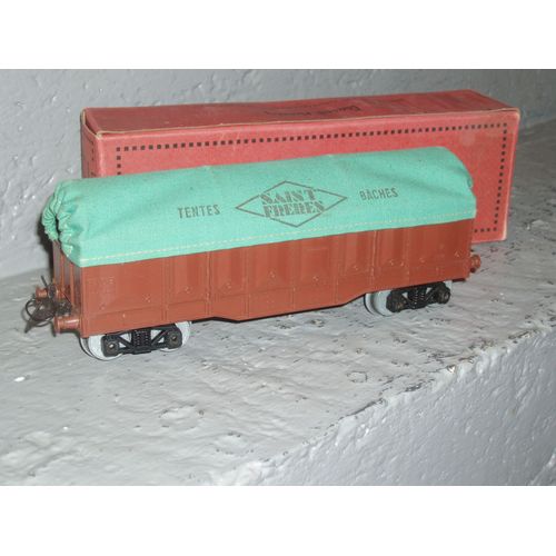 Wagon De Travaux Public A Boggies Avec Bache Saint Freres Ech O-Hornby