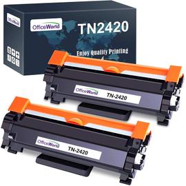 Toner TN-2420 Noir x2 Compatible pour Brother HL-L2350DW-L2310D
