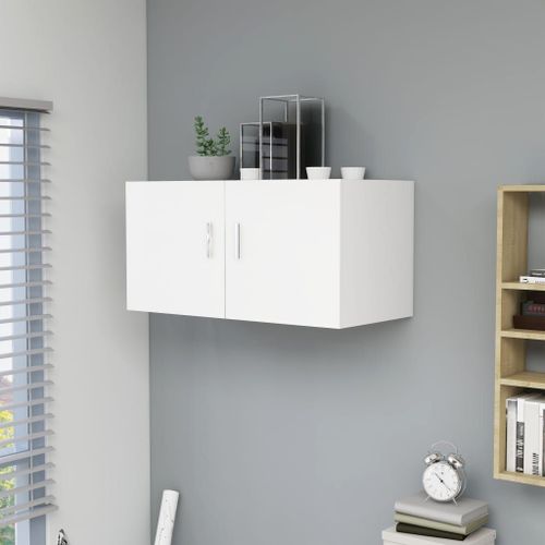 Vidaxl Armoire Murale Blanc 80x39x40 Cm Aggloméré