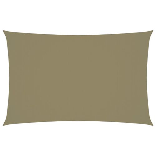 Vidaxl Voile De Parasol Tissu Oxford Rectangulaire 4x7 M Beige