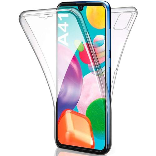 Coque Samsung Galaxy A41 360° Intégrale Protection Avant Arrière Silicone Transparente