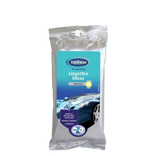 Lingettes Vitres X24 - Fragrance Citron Triplewax