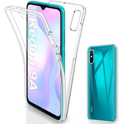 Coque Xiaomi Redmi 9a 360° Intégrale Protection Avant Arrière Silicone Transparente