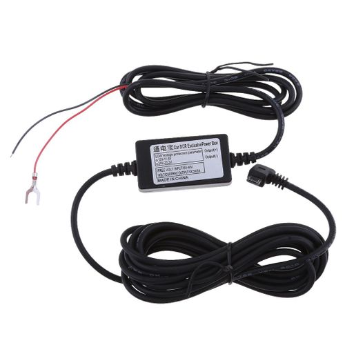 Chargeur De Voiture 90 ° Micro Usb Gauche, Pour Caméra, Enregistreur Dvr, Boîte D'alimentation Exclusive