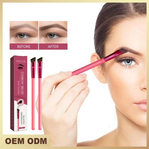 Pinceaux À Sourcils À Poils Souples, Brosses À Sourcils Ergonomiques, À Poignée Carrée, Ligne De Cheveux, Crayons À Sourcils, Accessoires Cosmétiques, 2 Pièces 