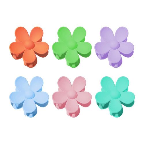 Pince À Griffes Pour Femmes, Couleur Bonbon, Matériel De Haute Qualité, Épingle À Cheveux En Forme De Fleur, Pince À Cheveux, Crabe, Accessoires Pour Cheveux 
