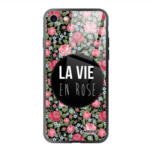 Coque Iphone 7/8/ Iphone Se 2020/ 2022 Coque Soft Touch Glossy La Vie En Rose Design Evetane
