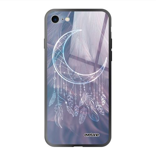Coque Iphone 7/8/ Iphone Se 2020/ 2022 Coque Soft Touch Glossy Lune Attrape Rêve Design Evetane