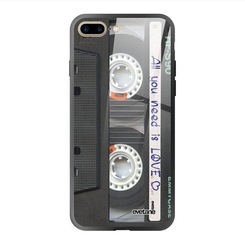 Coque Iphone 7 Plus/ 8 Plus Coque Soft Touch Glossy Cassette Design Evetane