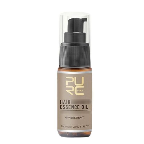 Huile De Croissance Capillaire Au Gingembre, 20ml, Après-Shampoing En Profondeur, Répare Les Cheveux Abîmés, Traitement Amincissant, Plus Fort, Plus Épais 