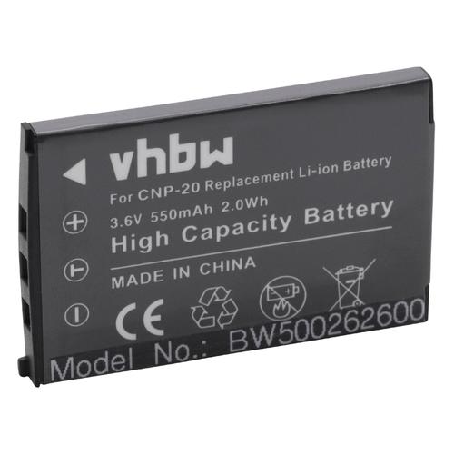 vhbw Batterie compatible avec Casio Exilim EX Serie EX-Z75, EX-Z77, EX-Z770, EX-Z8 appareil photo reflex (550mAh, 3,6V, Li-ion)