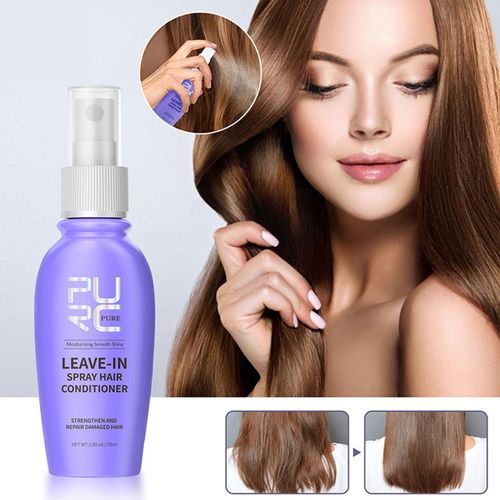 Spray Revitalisant À Huile De Noix De Coco, Soin Brillant Pour Lisser Les Cheveux, Réparation Lisse Et Sèche, 50ml, L7v7 
