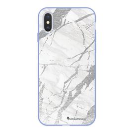 Coque Iphone X/Xs Silicone Liquide Douce Lilas Marbre Gris La Coque Francaise.