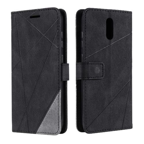 Étui Pour Nokia 2.3 Porte-Cartes Kickstand Magnétique Portefeuille Flip Folio Cuir Pu Antichoc - Noir