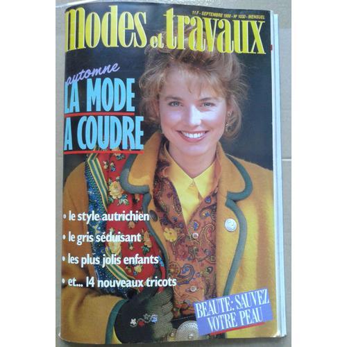 Modes Et Travaux N°1030 Septembre 1986 - Automne La Mode À Coudre