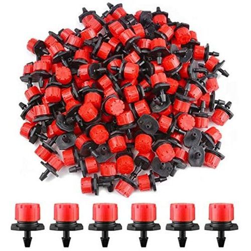 100PCS Goutteurs Irrigation Goutte à Goutte dripper, Arrosage Goutte à Goutte Automatique 360° Réglable pour Plante Serre Pelouse DIY