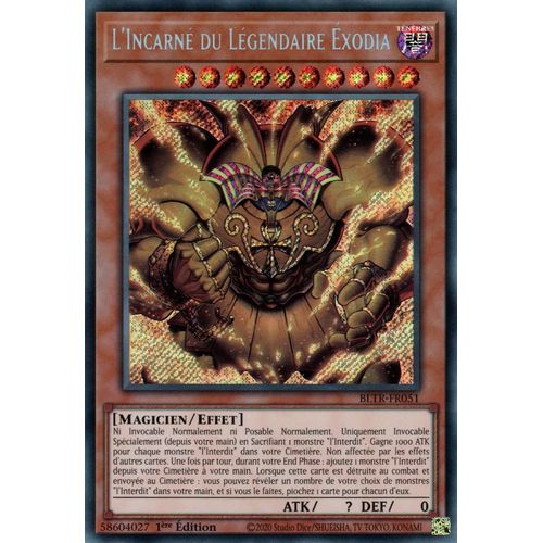 L’Incarné Du Légendaire Éxodia - Bltr-Fr051 - Yu-Gi-Oh ! Secrète Rare