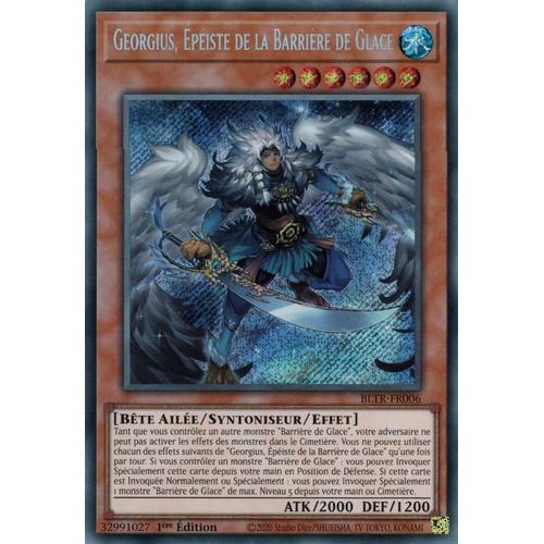 Georgius, Épéiste De La Barrière De Glace - Bltr-Fr006 - Yu-Gi-Oh ! Secrète Rare