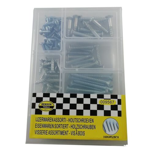 Lot de 80 Vis à Bois et Agglo Assortiment de Visserie 10 à 40 mm Bricolage Lot de 80 Vis à Bois et Agglo Assortiment de Visserie 10 à 40 mm Bricolage