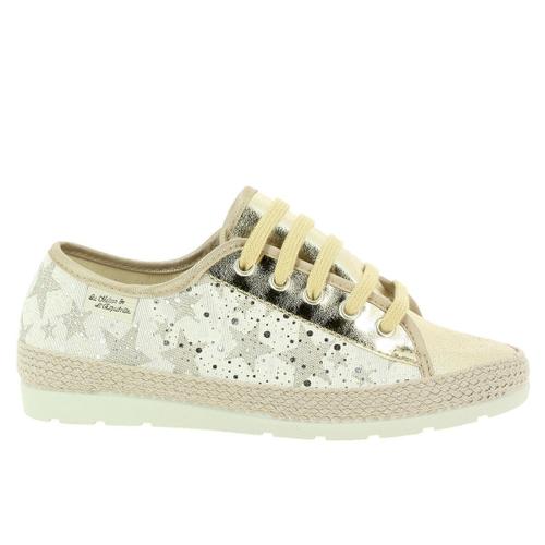 3722 Femme Maison De L'espadrille 3722 Doré