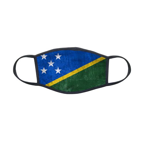 Masque En Tissu Lavable Pour Enfant 8-12 Ans Drapeau Îles Salomon Ref 0089