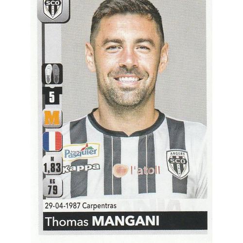 N° 36 - Stickers Image Vignette - Panini - Foot 2018 / 2019 - Thomas Mangani - Angers