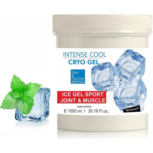 Intense Cool Cryo Gel Gel Froid 1000 Ml - Gel Sport Articulations Circulatoire Effet Froid Anti Gonflement Menthe & Camphre 