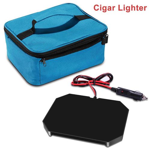 Sac À Déjeuner Chauffant Pour Voiture, Isolant Thermique Pour Aliments En Tissu Oxford (Prise Allume-Cigare/Us/Eu/Uk)