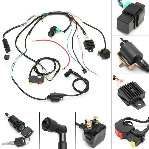 Redresseur De Bobine D'allumage Solénoïde De Faisceau De Câblage Cdi Pour Moto 50cc 110cc 125cc Pit Quad Dirt Bike, Pièces De Moto Atv