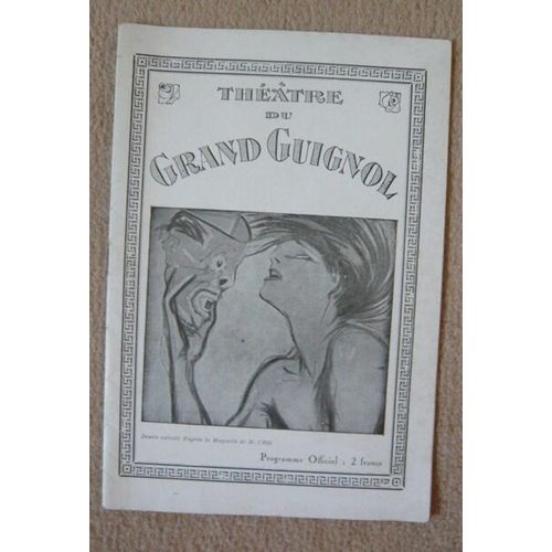 Programme Officiel Du Théâtre Du Grand Guignol 1933