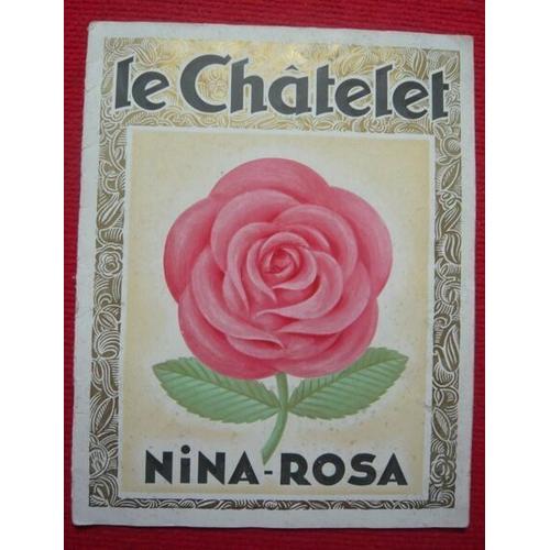 Album De L'opérette Nina-Rosa Au Théâtre Du Châtelet