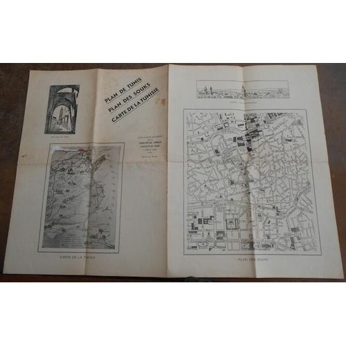 Plan De Tunis - Plan Des Souks - Carte De La Tunisie