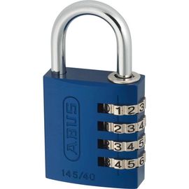 ABUS Cadenas à Combinaison en aluminium 145/30 Bleu