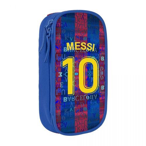 Étuis À Crayons De Football Numéro 10 Pour Filles Et Garçons,Sacs Porte-Stylo Messi,Grand Rangement,Étuis À Crayons Scolaires Pour Étudiants,Argentine - Type Bleu